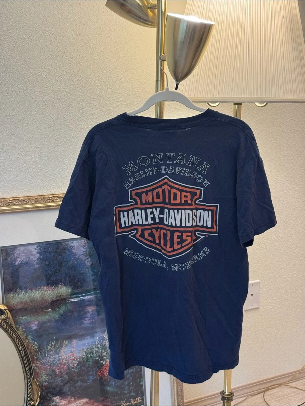 Harley-Davidson Navy Short Sleeve Graphic Tee